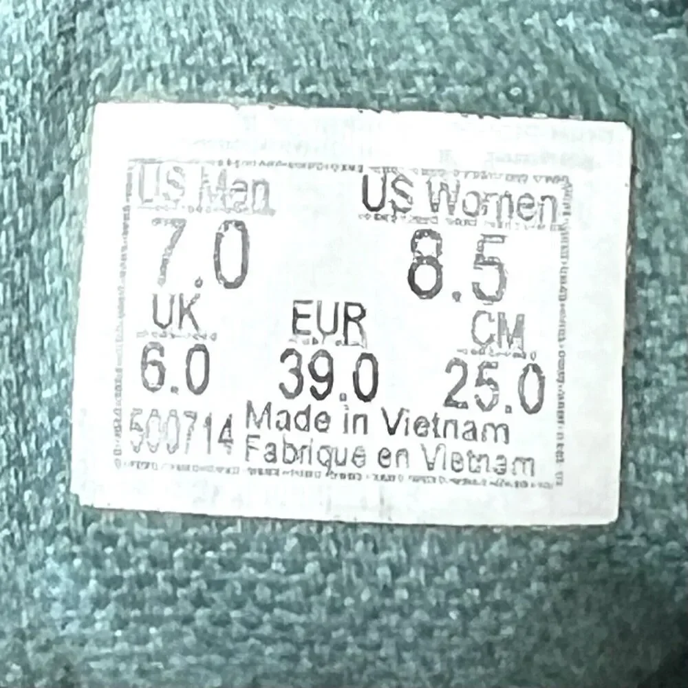 Vans Old Skool Flames Mens 7 Black Suede Canvas sneaker Shoes Lace Up Womens 8.5